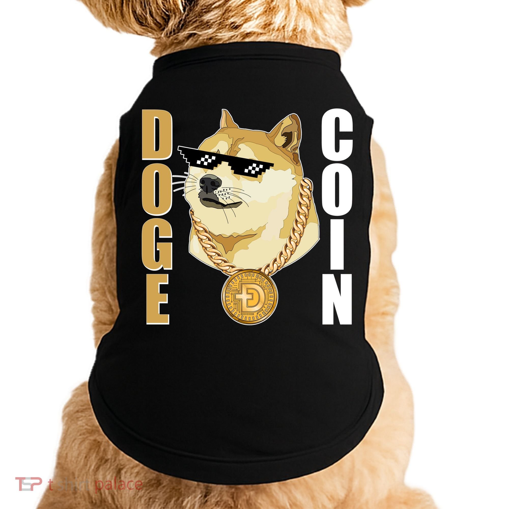 Doge Coin Gansta Thug Dogecoin Crypto Currency Doggie Tank