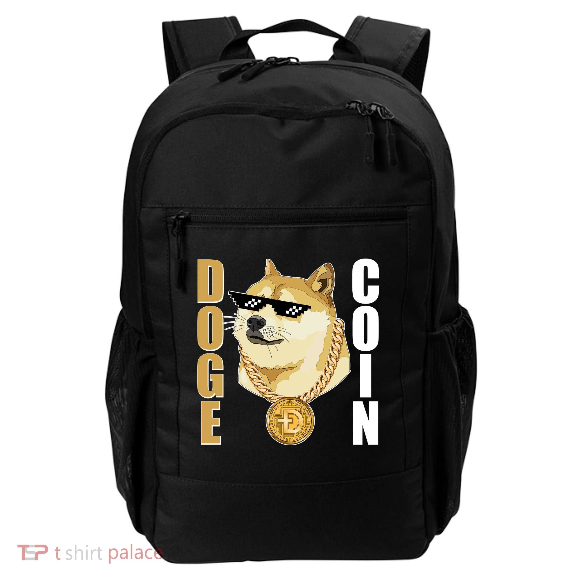 Doge Coin Gansta Thug Dogecoin Crypto Currency Backpack