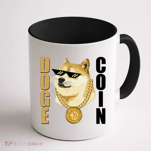 Doge Coin Gansta Thug Dogecoin Crypto Currency Coffee Mug