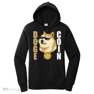 Doge Coin Gansta Thug Dogecoin Crypto Currency Women's Hoodie