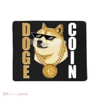 Doge Coin Gansta Thug Dogecoin Crypto Currency Mousepad thumb 0