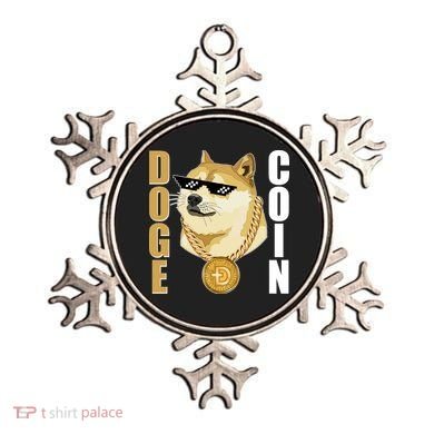 Doge Coin Gansta Thug Dogecoin Crypto Currency Ornament