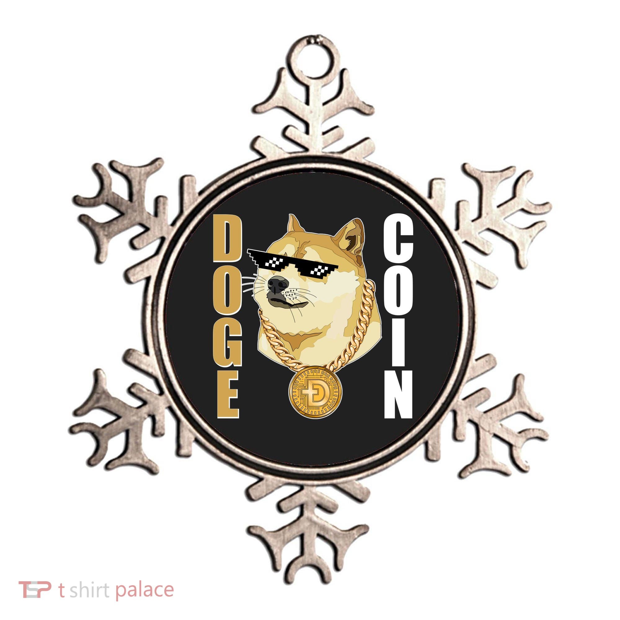 Doge Coin Gansta Thug Dogecoin Crypto Currency Ornament