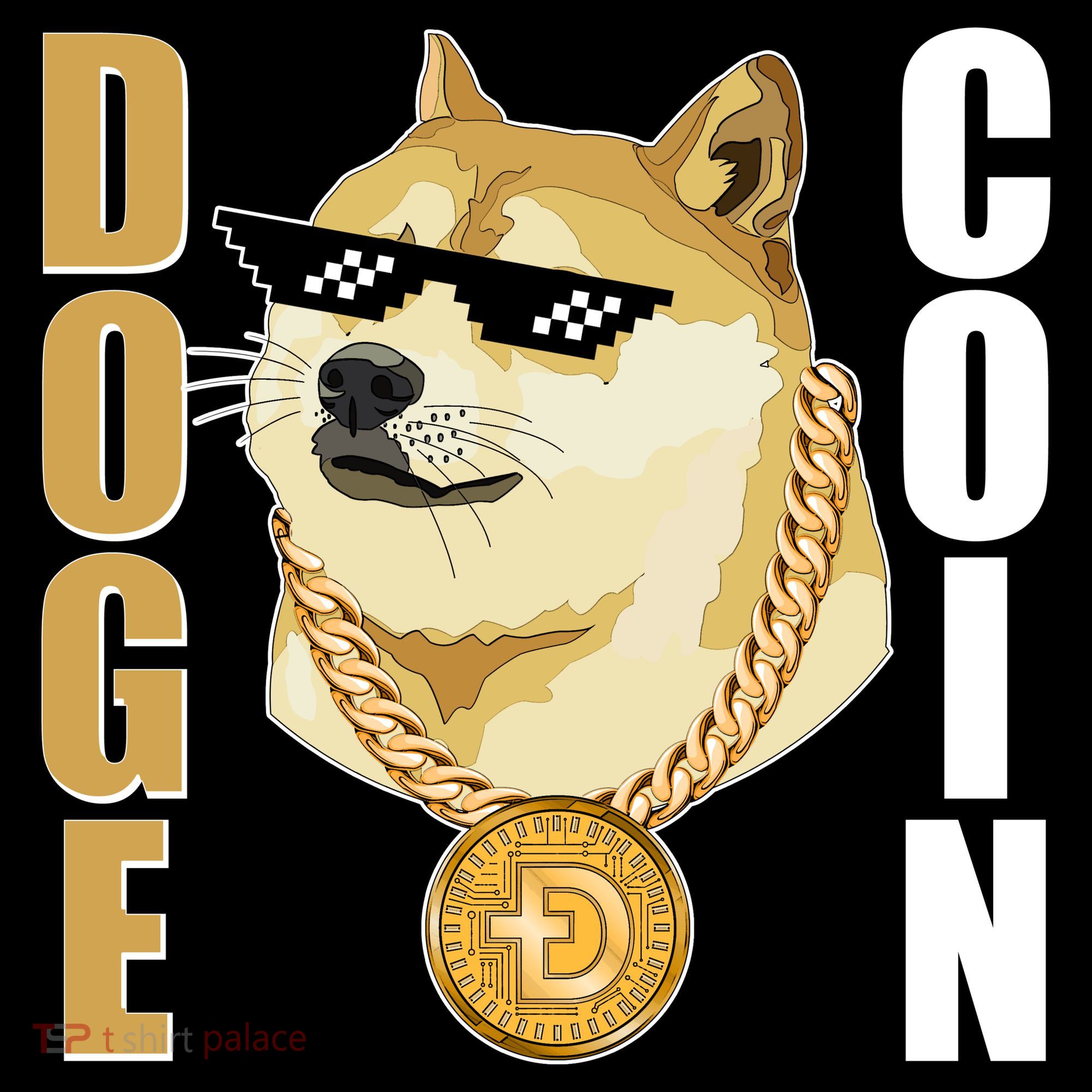 Doge Coin Gansta Thug Dogecoin Crypto Currency Women's Tank Top