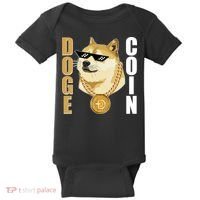 Doge Coin Gansta Thug Dogecoin Crypto Currency Baby Bodysuit thumb 0