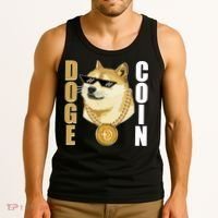 Doge Coin Gansta Thug Dogecoin Crypto Currency Tank Top thumb 3