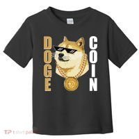 Doge Coin Gansta Thug Dogecoin Crypto Currency Toddler T-Shirt thumb 0