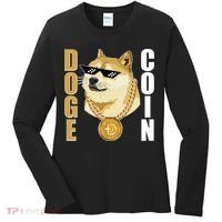 Doge Coin Gansta Thug Dogecoin Crypto Currency Women's Long Sleeve Shirt thumb 0