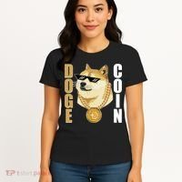 Doge Coin Gansta Thug Dogecoin Crypto Currency Women's T-Shirt thumb 4