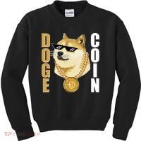 Doge Coin Gansta Thug Dogecoin Crypto Currency Kids Sweatshirt thumb 0