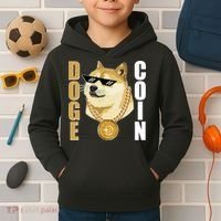 Doge Coin Gansta Thug Dogecoin Crypto Currency Kids Hoodie thumb 2