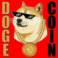 Doge Coin Gansta Thug Dogecoin Crypto Currency Santa Hat thumb 1