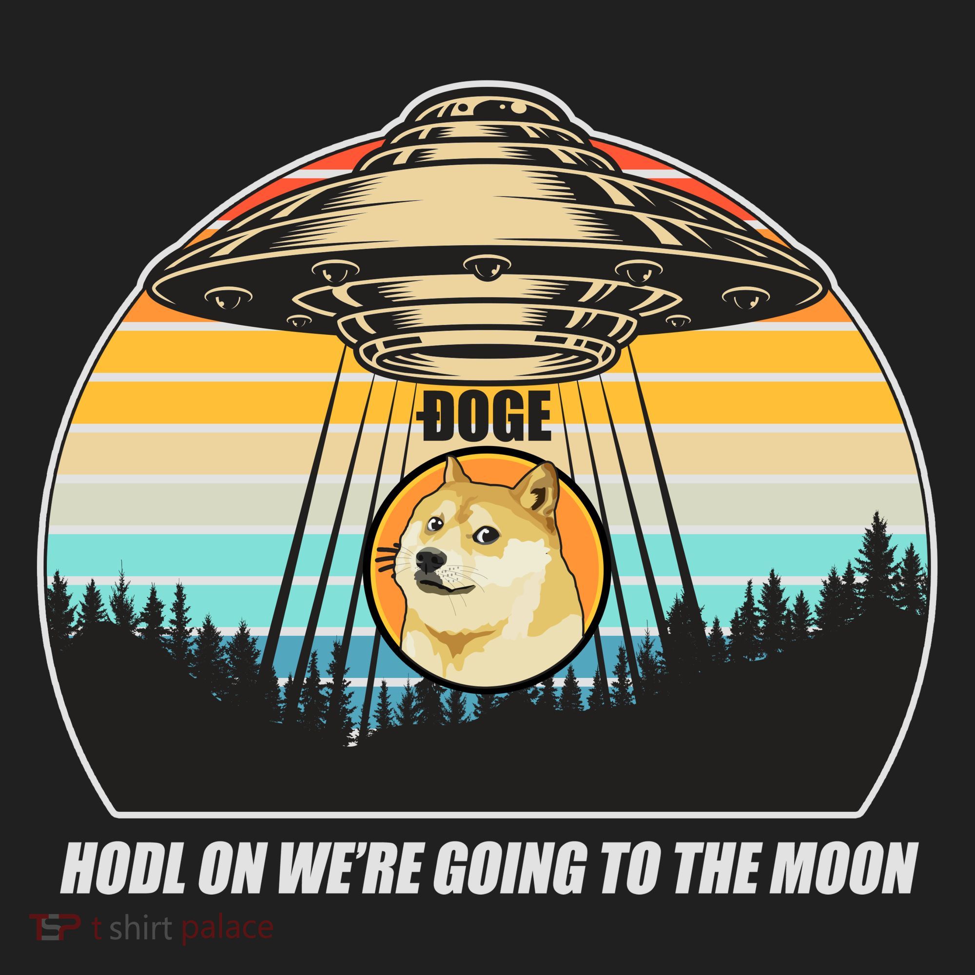 Doge Coin UFO Doge Crypto Currency To The Moon Hat