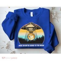 Doge Coin UFO Doge Crypto Currency To The Moon Sweatshirt thumb 2