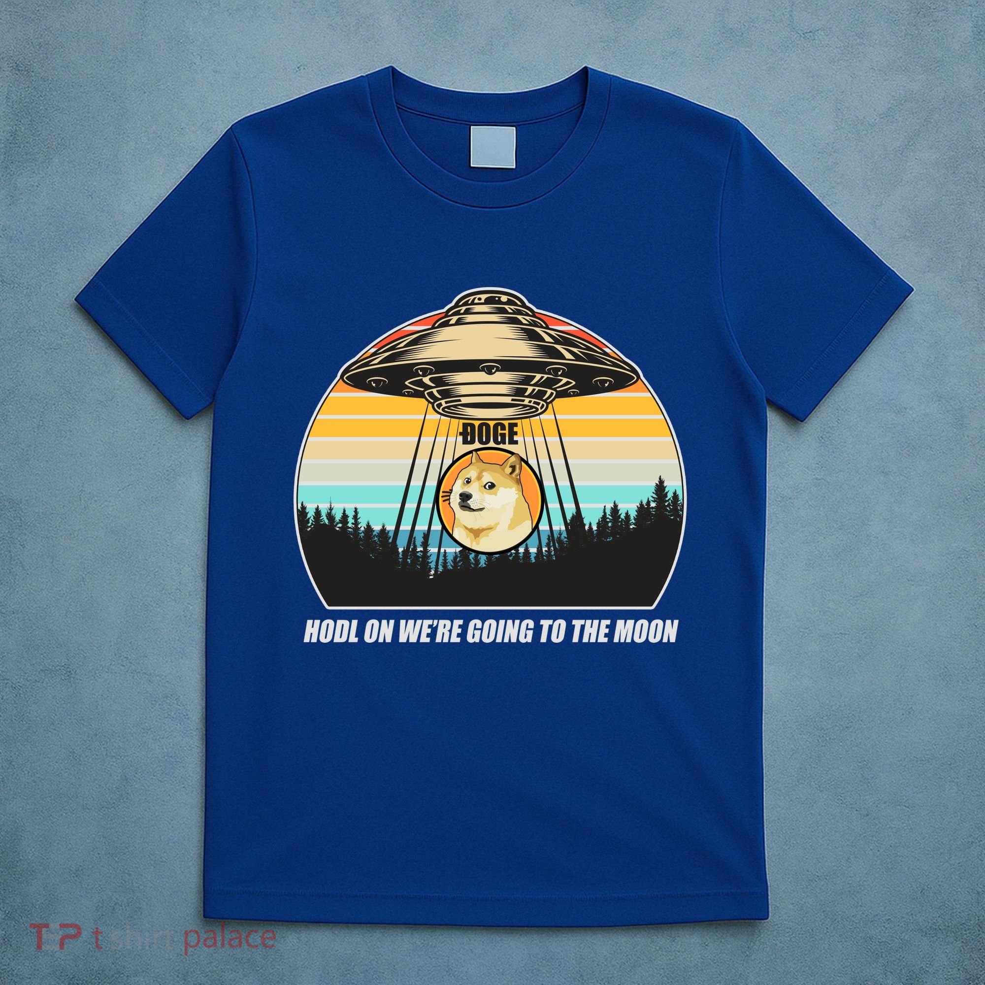 Doge Coin UFO Doge Crypto Currency To The Moon T-Shirt