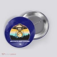 Doge Coin UFO Doge Crypto Currency To The Moon Button thumb 0