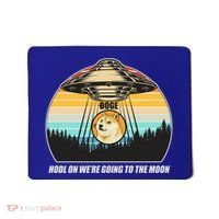 Doge Coin UFO Doge Crypto Currency To The Moon Mousepad thumb 0