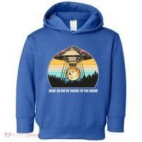 Doge Coin UFO Doge Crypto Currency To The Moon Toddler Hoodie thumb 0