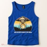 Doge Coin UFO Doge Crypto Currency To The Moon Tank Top thumb 2