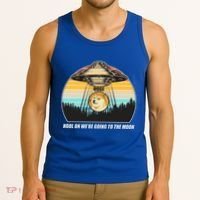 Doge Coin UFO Doge Crypto Currency To The Moon Tank Top thumb 3