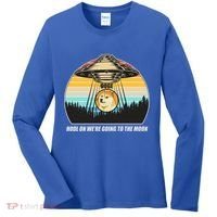 Doge Coin UFO Doge Crypto Currency To The Moon Women's Long Sleeve Shirt thumb 0
