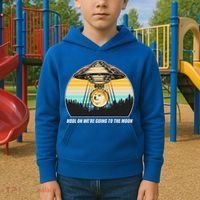 Doge Coin UFO Doge Crypto Currency To The Moon Kids Hoodie thumb 2