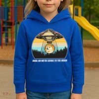 Doge Coin UFO Doge Crypto Currency To The Moon Kids Hoodie thumb 3