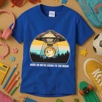 Doge Coin UFO Doge Crypto Currency To The Moon Kids T-Shirt thumb 3