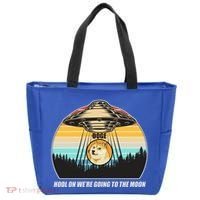 Doge Coin UFO Doge Crypto Currency To The Moon Tote Bag thumb 0