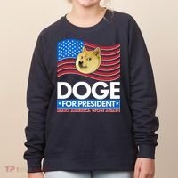 DOGE For President Make America Wow Again Women's Sweatshirt thumb 0