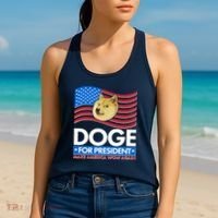 DOGE For President Make America Wow Again Women's Tank Top thumb 2