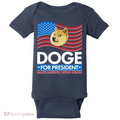DOGE For President Make America Wow Again Baby Bodysuit