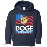 DOGE For President Make America Wow Again Toddler Hoodie thumb 0
