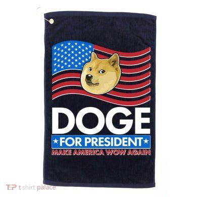 DOGE For President Make America Wow Again Golf Towel