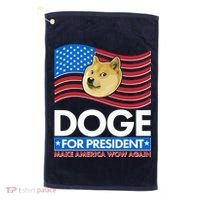 DOGE For President Make America Wow Again Golf Towel thumb 0