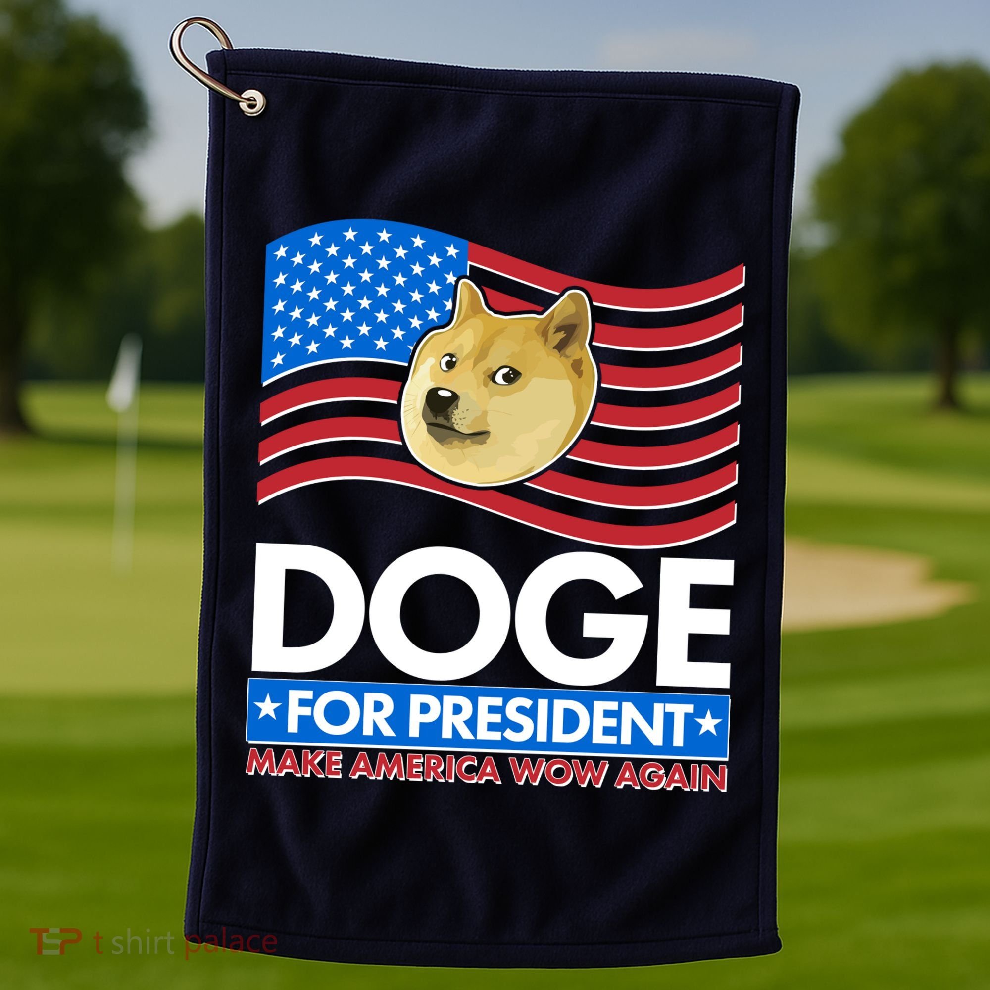 DOGE For President Make America Wow Again Golf Towel