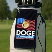 DOGE For President Make America Wow Again Golf Towel thumb 2