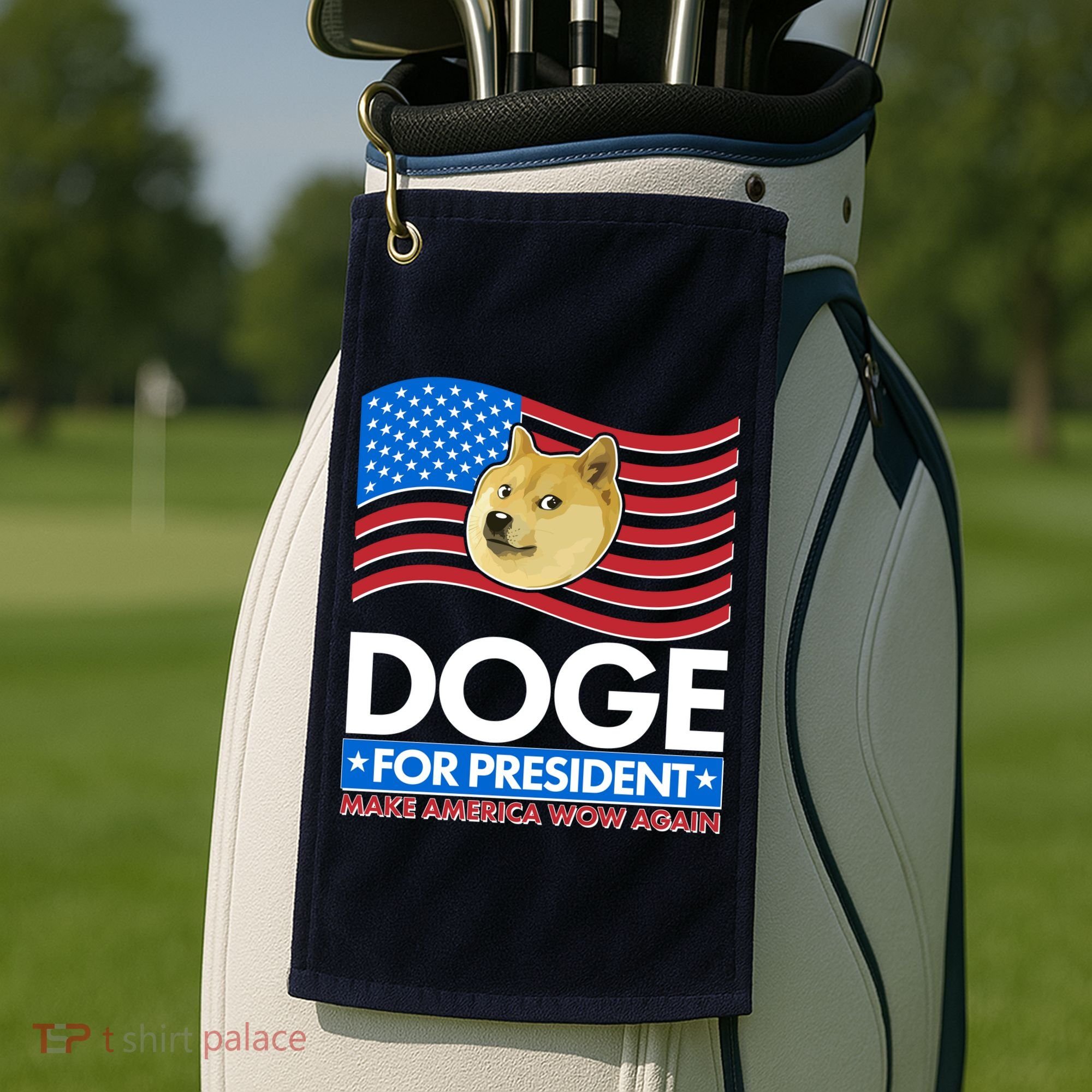 DOGE For President Make America Wow Again Golf Towel