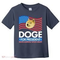 DOGE For President Make America Wow Again Toddler T-Shirt thumb 0