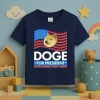 DOGE For President Make America Wow Again Toddler T-Shirt thumb 3