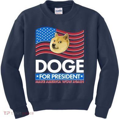 DOGE For President Make America Wow Again Kids Sweatshirt