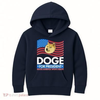 DOGE For President Make America Wow Again Kids Hoodie