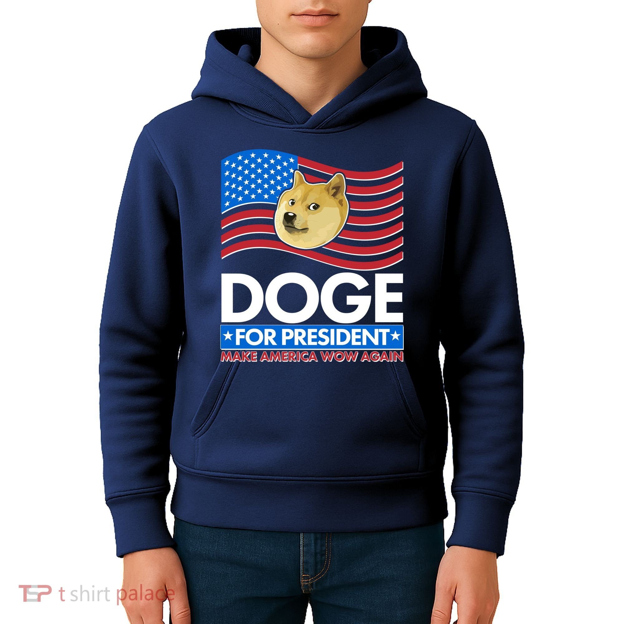 DOGE For President Make America Wow Again Kids Hoodie