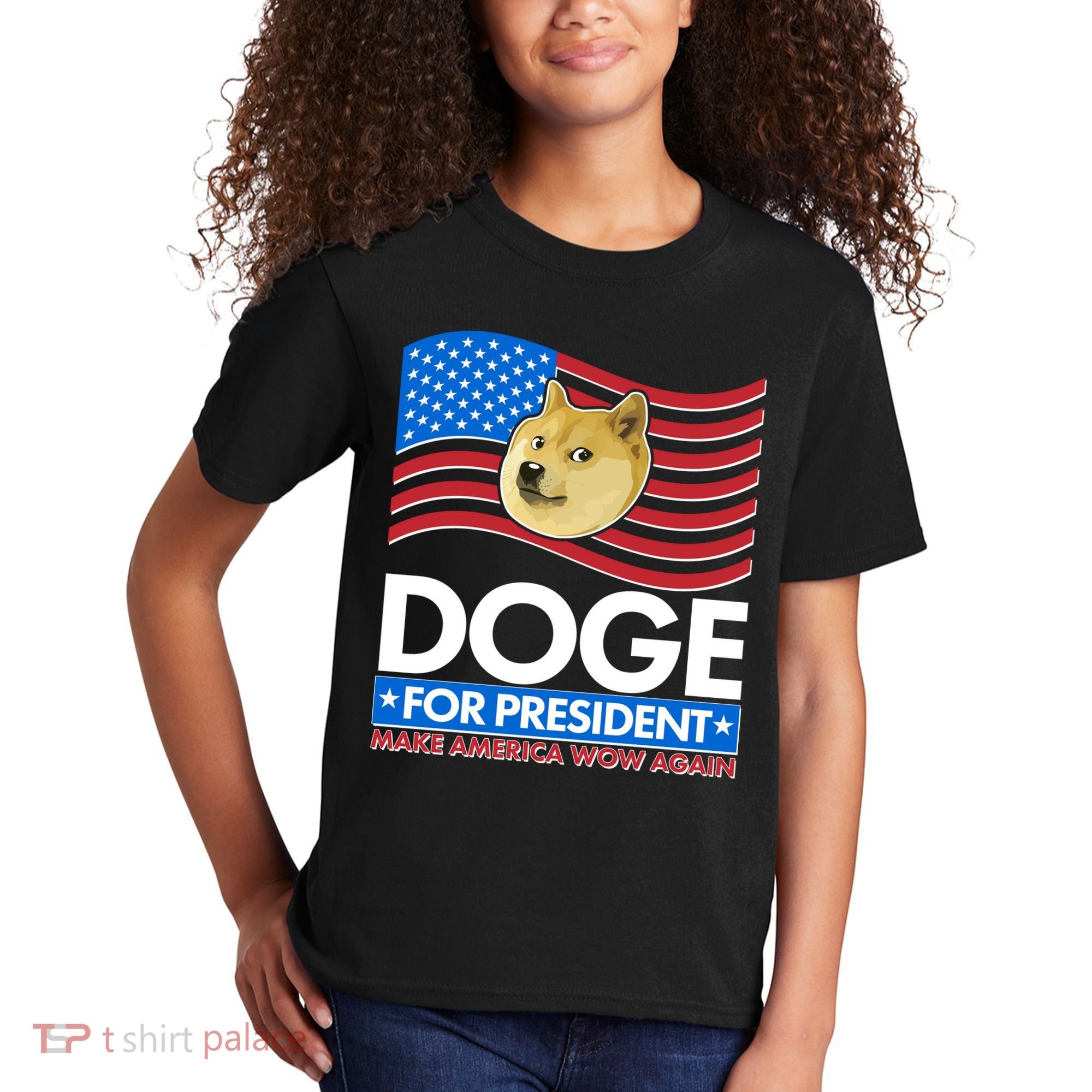 DOGE For President Make America Wow Again Kids T-Shirt