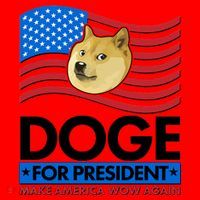 DOGE For President Make America Wow Again Santa Hat thumb 1