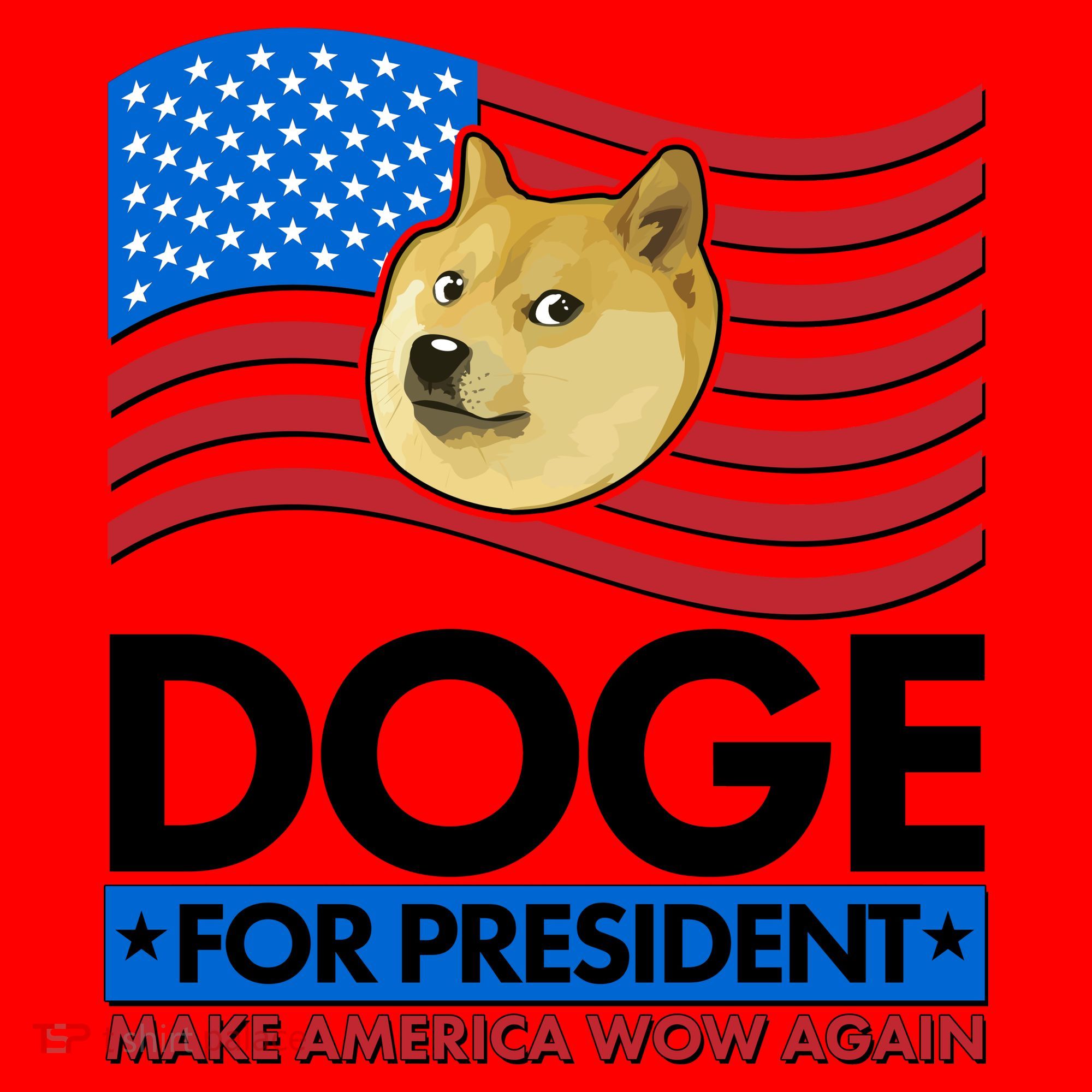 DOGE For President Make America Wow Again Santa Hat