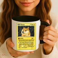 Doge HODL Card Crypto Currency Funny Coffee Mug thumb 3