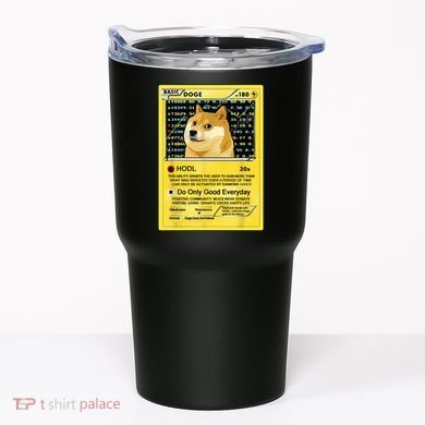 Doge HODL Card Crypto Currency Funny Tumbler