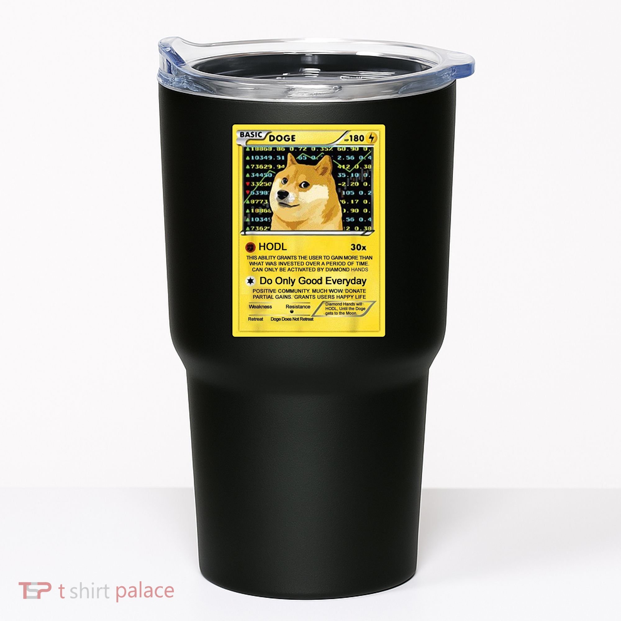 Doge HODL Card Crypto Currency Funny Tumbler