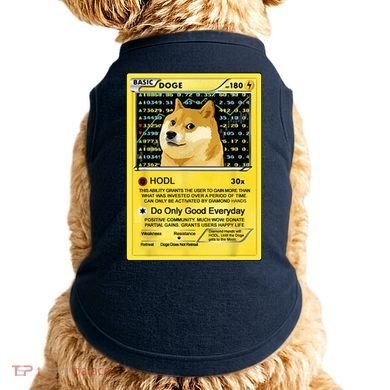 Doge HODL Card Crypto Currency Funny Doggie Tank